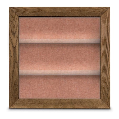 United Visual Products Outdoor Enclosed Combo Board, 42"x32", Black Frame/Blue & Forbo UVCB4232ODB-BLUE-FORBO